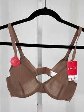 SPANX 30071R SheerFlex Fit to You Bra Women L A-C 36-38 Brown Underwired Cup NEW